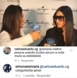 Simone responde fã (Reprodução/Instagram)
