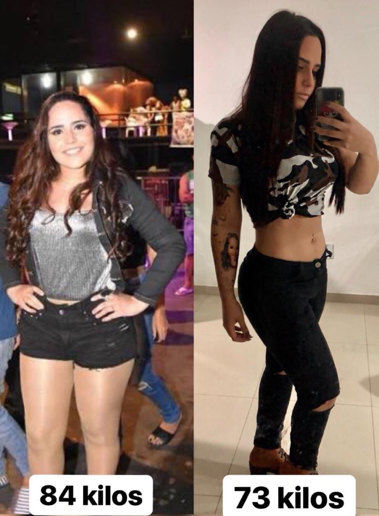 Perlla: antes e depois de perder 11 quilos