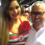 Empresário Priscilla Costa também curtiu a noite de samba ao lado do amigo e presidente da escola, Jayder Soares