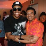 O ator esteve na coletiva do cantor angolano Anselmo Ralph no Rio