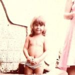 Carla Perez em foto de infância