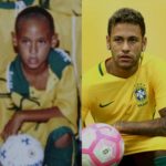 Neymar em foto de infância