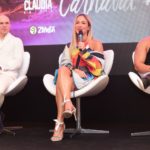 Claudia Leitte promove coletiva de novo clipe com Pitbull (Leo Franco: AgNews)