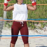 Valesca Popozuda treinando boxe na Barra da Tijuca, Rio de Janeiro