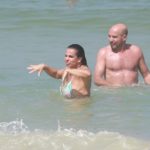 Gretchen e Carlos Marques na praia da Barra da Tijuca