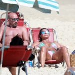 Gretchen e Carlos Marques na praia da Barra da Tijuca