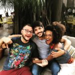 Diego, Lucas e Nayara se reencontram em São Paulo
