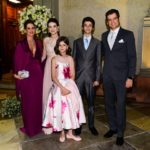 Celso Portioli com a família no casamento de Julio Cocielo e Tata Estaniecki