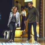 Giovanna Antonelli e Leonardo Nogueira em shopping da Barra da Tijuca