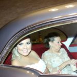 Renata Domingues chegando a seu casamento com Carlos Alberto de Nóbrega