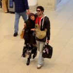 Vanessa Gerbelli e o namorado, juntos em aeroporto