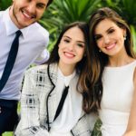 Klebber Toledo, Isabelle Drummond e Camila Queiroz no casamento