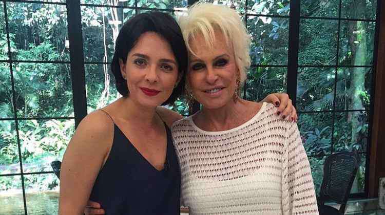 Nadia Bochi, e Ana Maria Braga, apresentadora do "Mais Você" (Foto Reprodução/Internet)