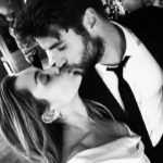 Liam Hemsworth e Miley Cyrus se casando