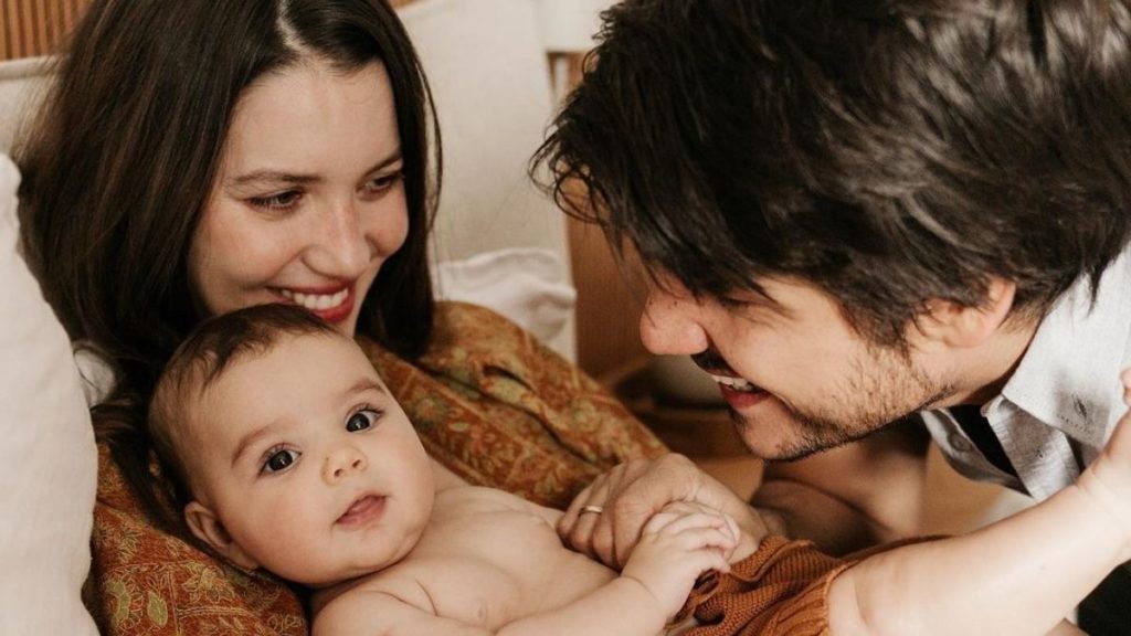 Nathalia Dill, Pedro Curvello e a filha Eva (Foto: Reprodução/Instagram/@babuskafotografia)