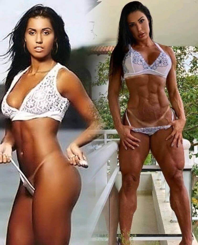 Antes e depois de Gracyanne Barbosa (Foto: Reprodução/Instagram)
