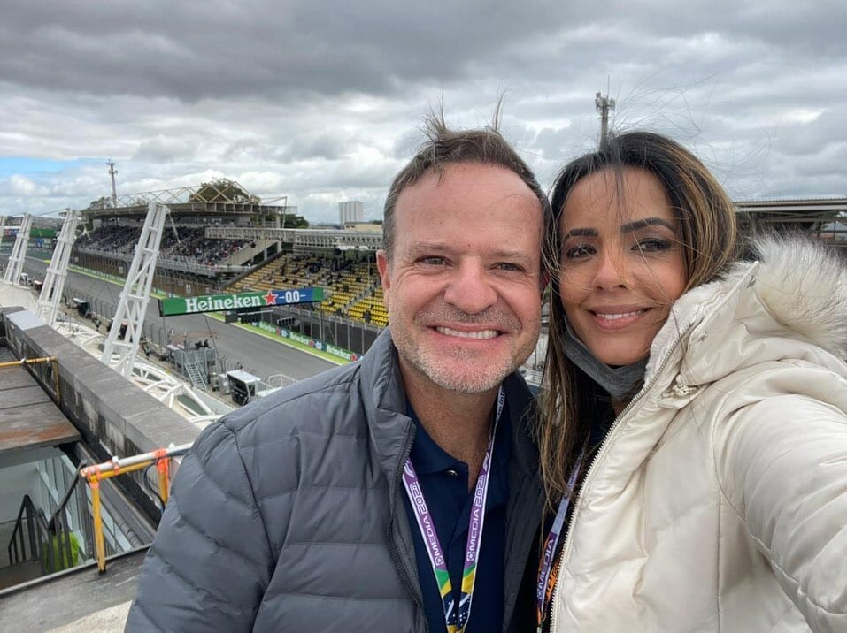 Rubens Barrichello e Paloma Tocci
