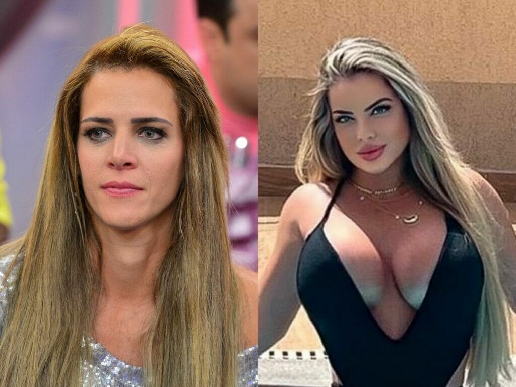 Denise Rocha antes e depois (Fotos: Reprodução/Record TV/Instagram)