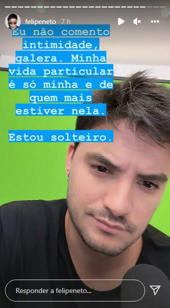 Felipe Neto em seu Instagram (foto: Reprodução/Instagram)