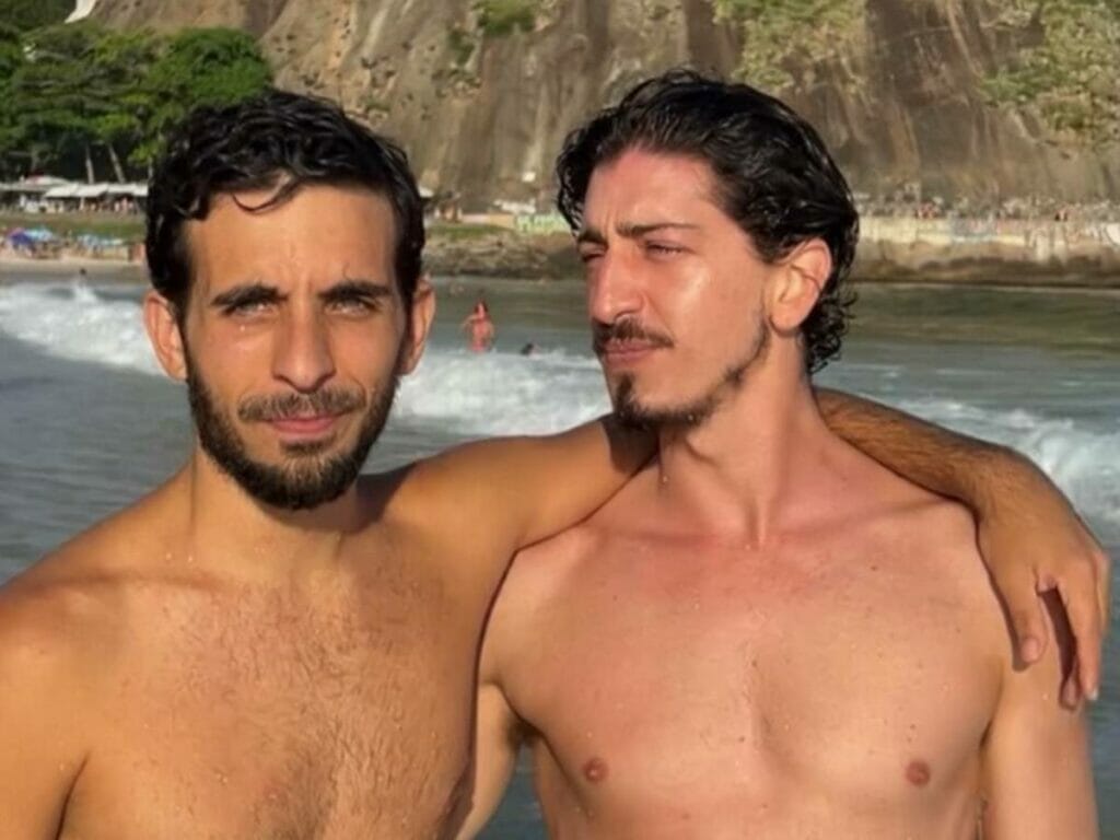 Johnny Massaro e o ex, João Pedro Accioly