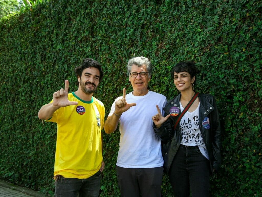 Caio Blat, Paulo Betti e Maria Ribeiro