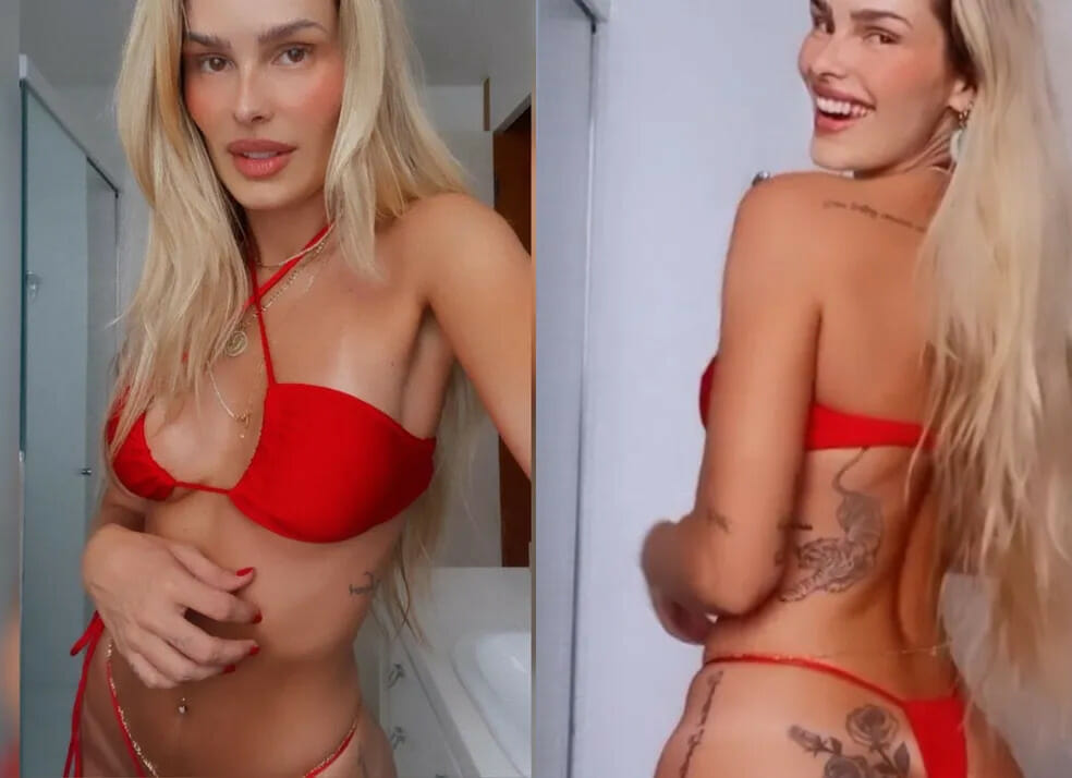 De Biquíni Yasmin Brunet Exibe Tatuagens Na Web E Encanta Fãs