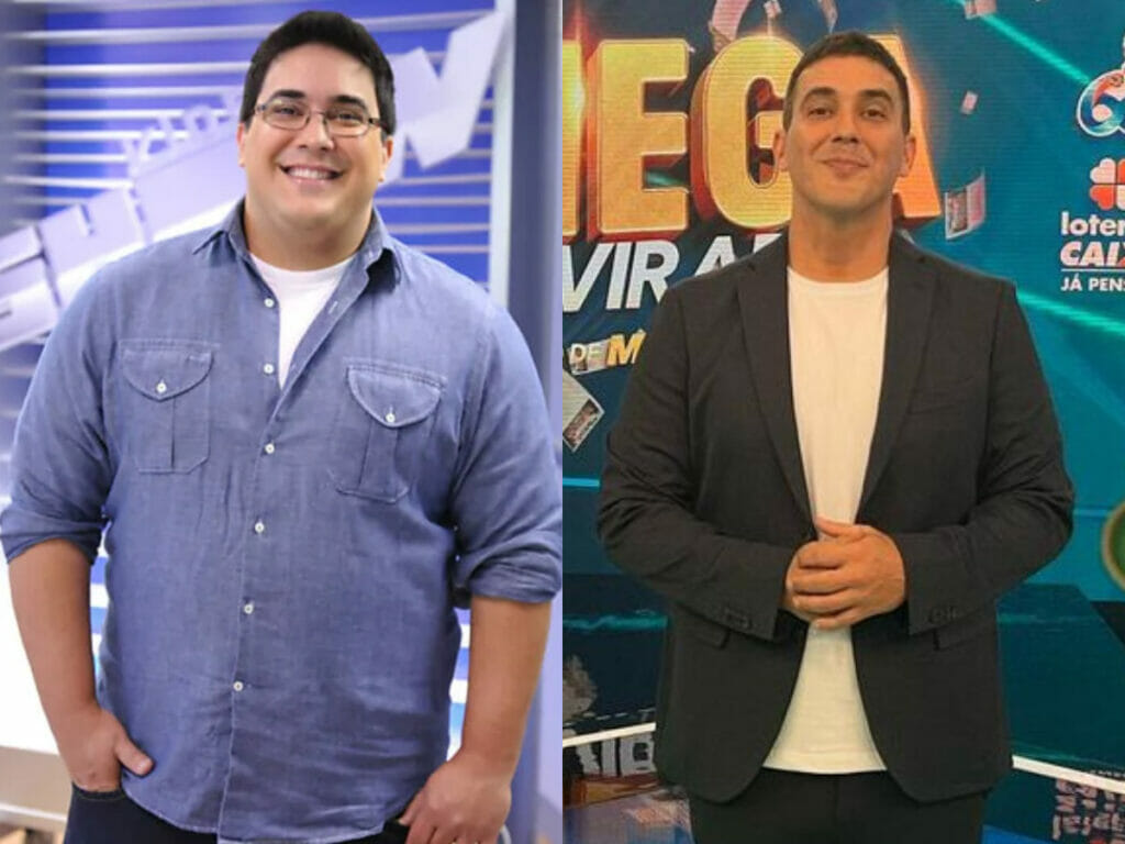 Antes e depois de André Marques (Foto: Reprodução/TV Globo/Instagram)