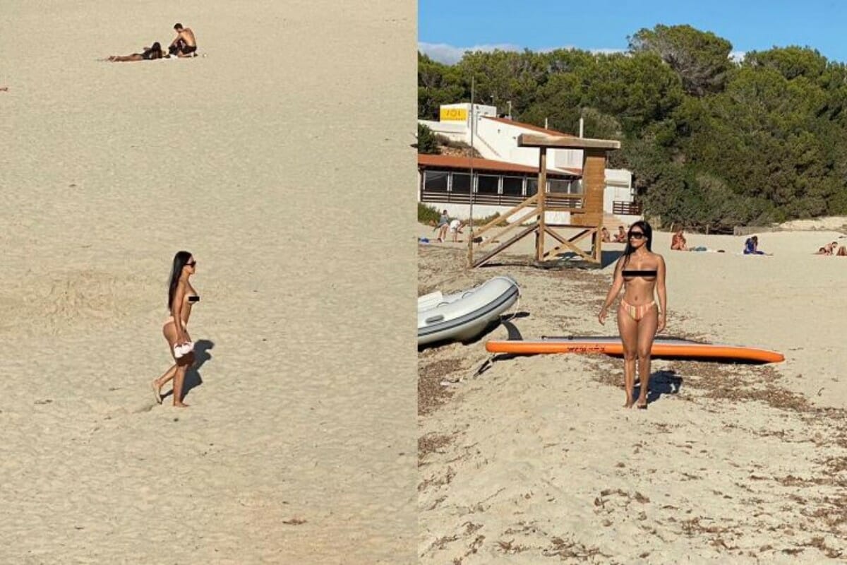 Simaria foi vista mostrando as "coleguinhas" em praia (Foto: Reprodução/Instagram)