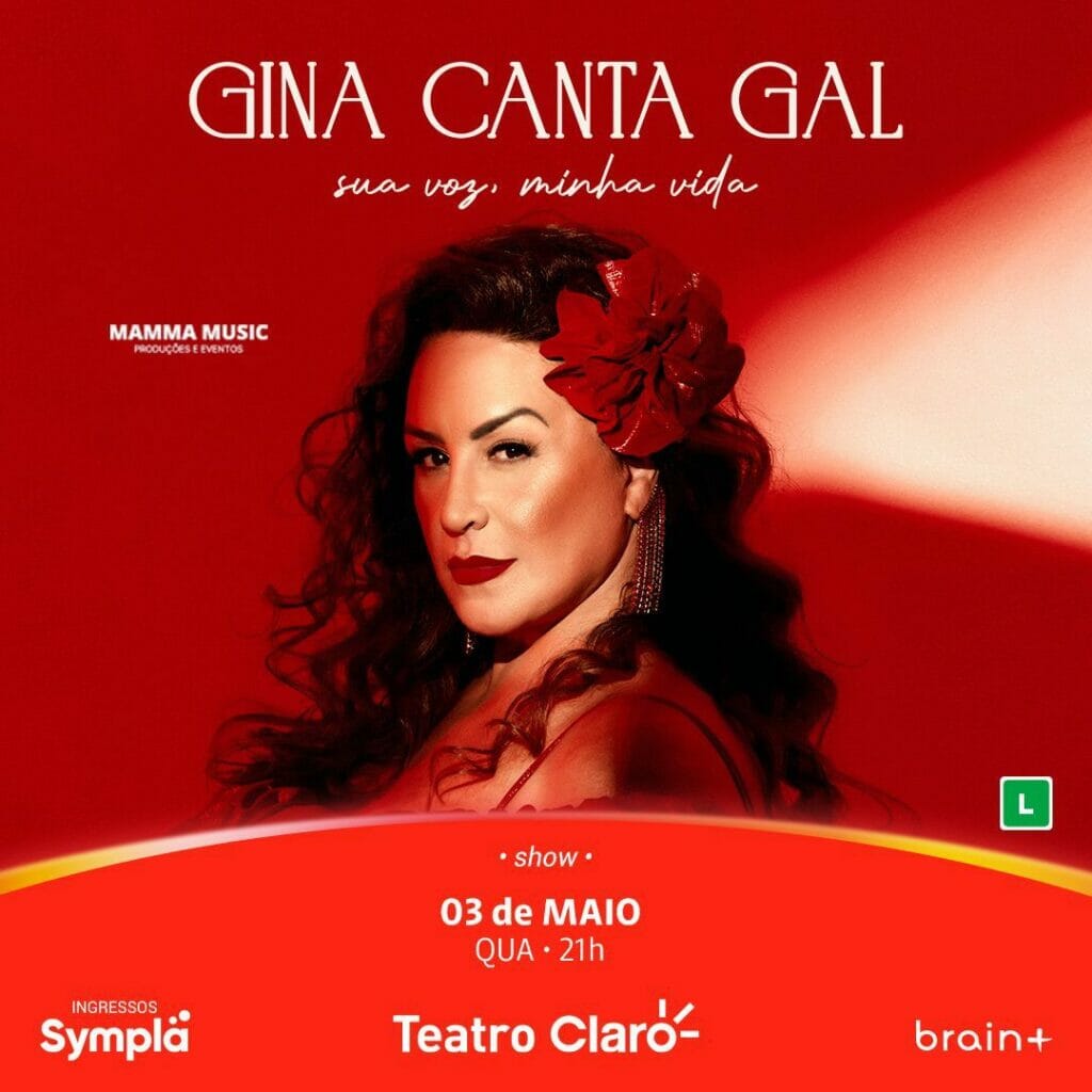 Cartaz do espetáculo de Gina Garcia no Teatro Claro (Divulgação)