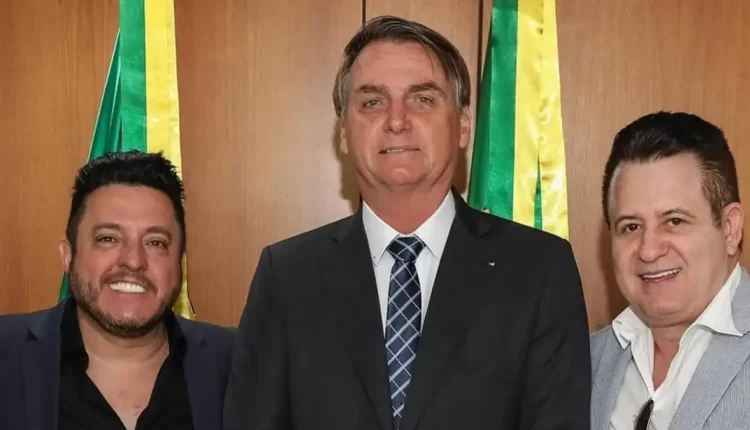 (Bruno e Marrone com Bolsonaro | Foto: Reprodução Instagram)