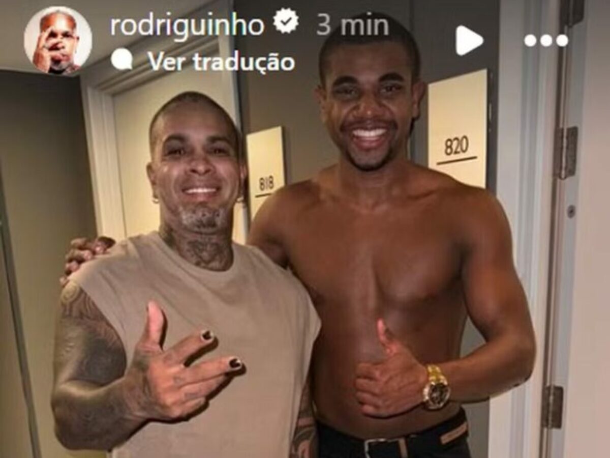 Rodriguinho publica foto com Davi e parabeniza: ‘Jogou muito bem’