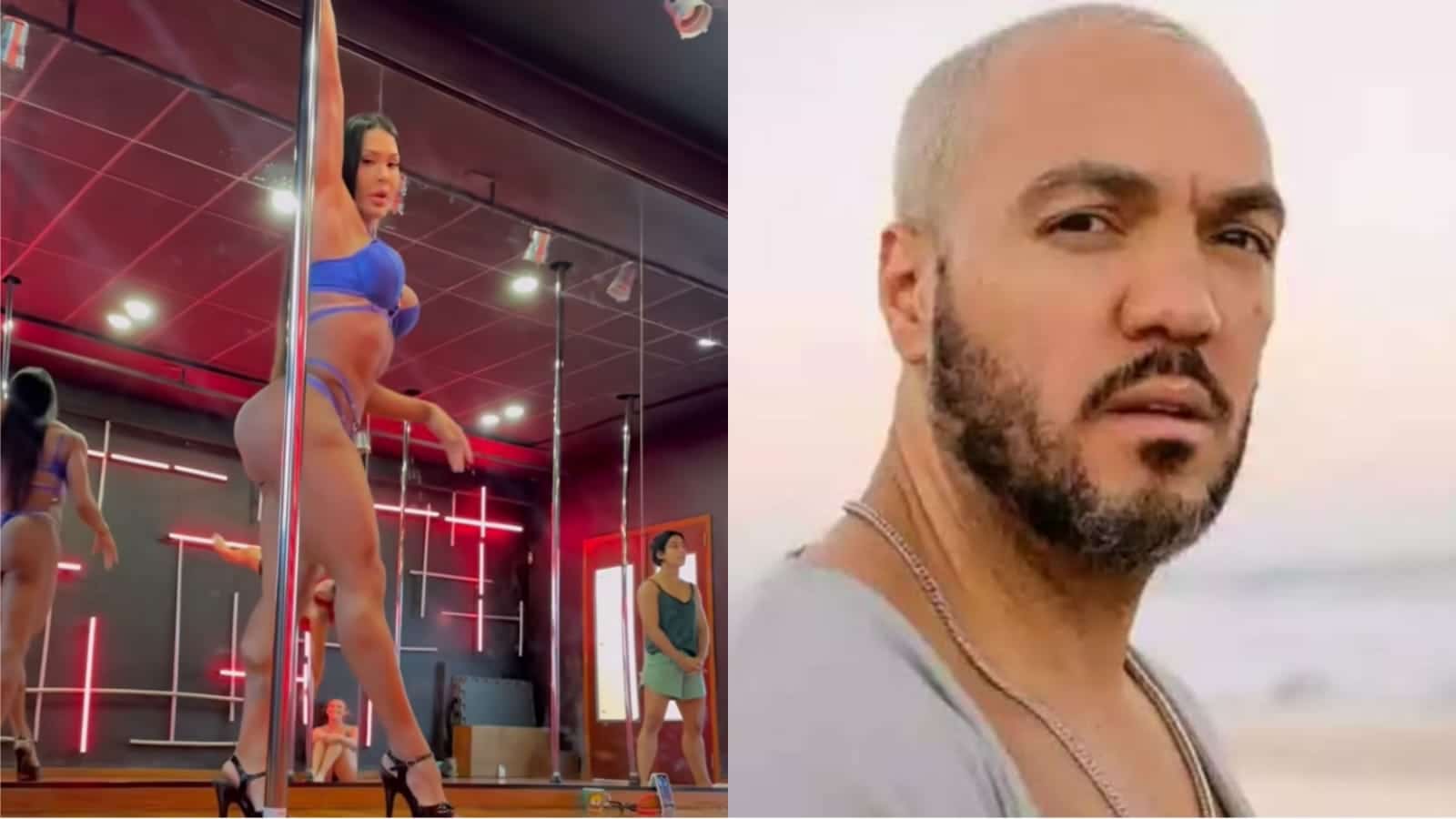 Gracyanne Barbosa provoca ao usar música de Belo em exibição de pole dance