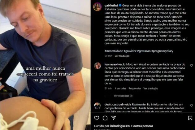 Gabi Luthai com Teo Teló (Foto: Instagram)
