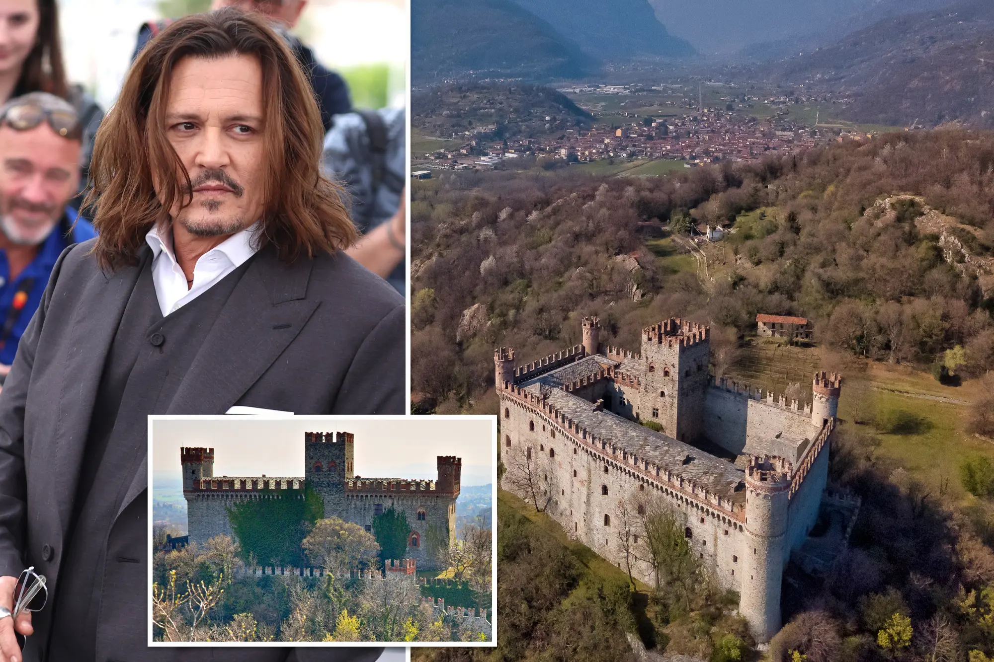 VEJA: Johnny Depp quer este castelo italiano