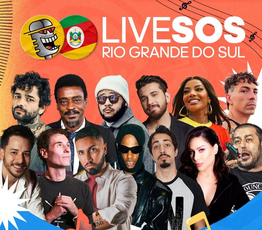 Influencers se juntam em live beneficente pelo Rio Grande do Sul